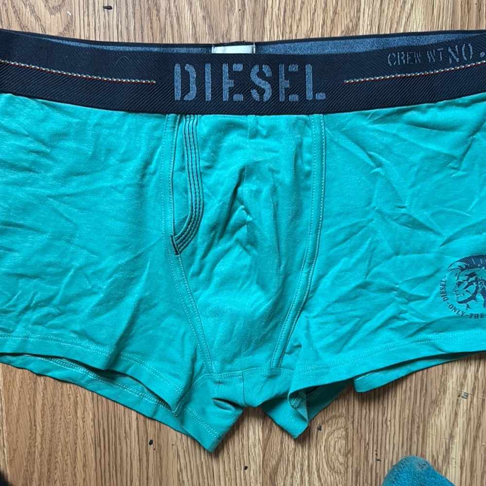 Diesel Men's Vibrant teal Boxer Briefs